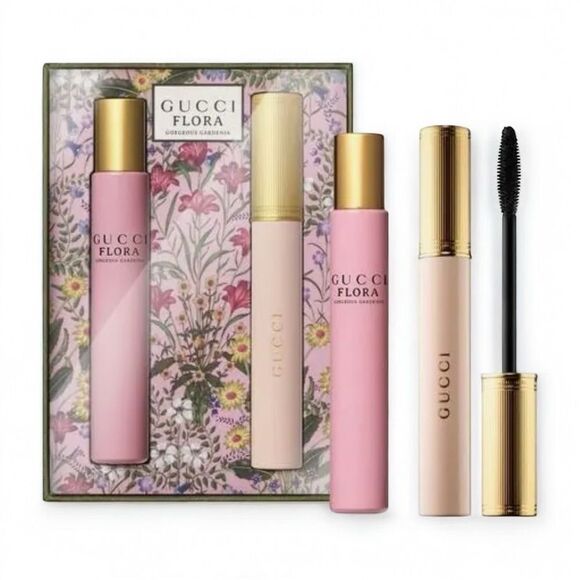 GUCCI FLORA GORGEOUS GARDENIA & MASCARA L’OBSCUR SET – TRAVEL DUO - Picture 1 of 17